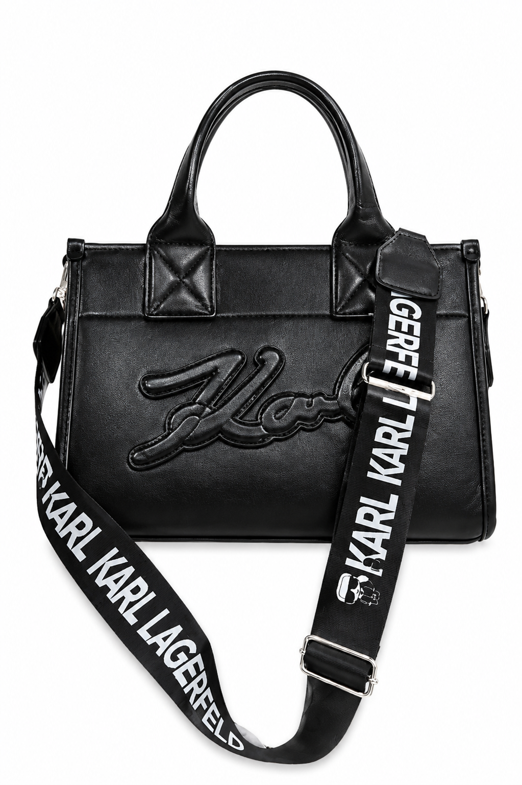کیف توت بزرگ (Big Tote Bag) - مدل اداری و روزمره مشکی با اکسسوری اسکارف