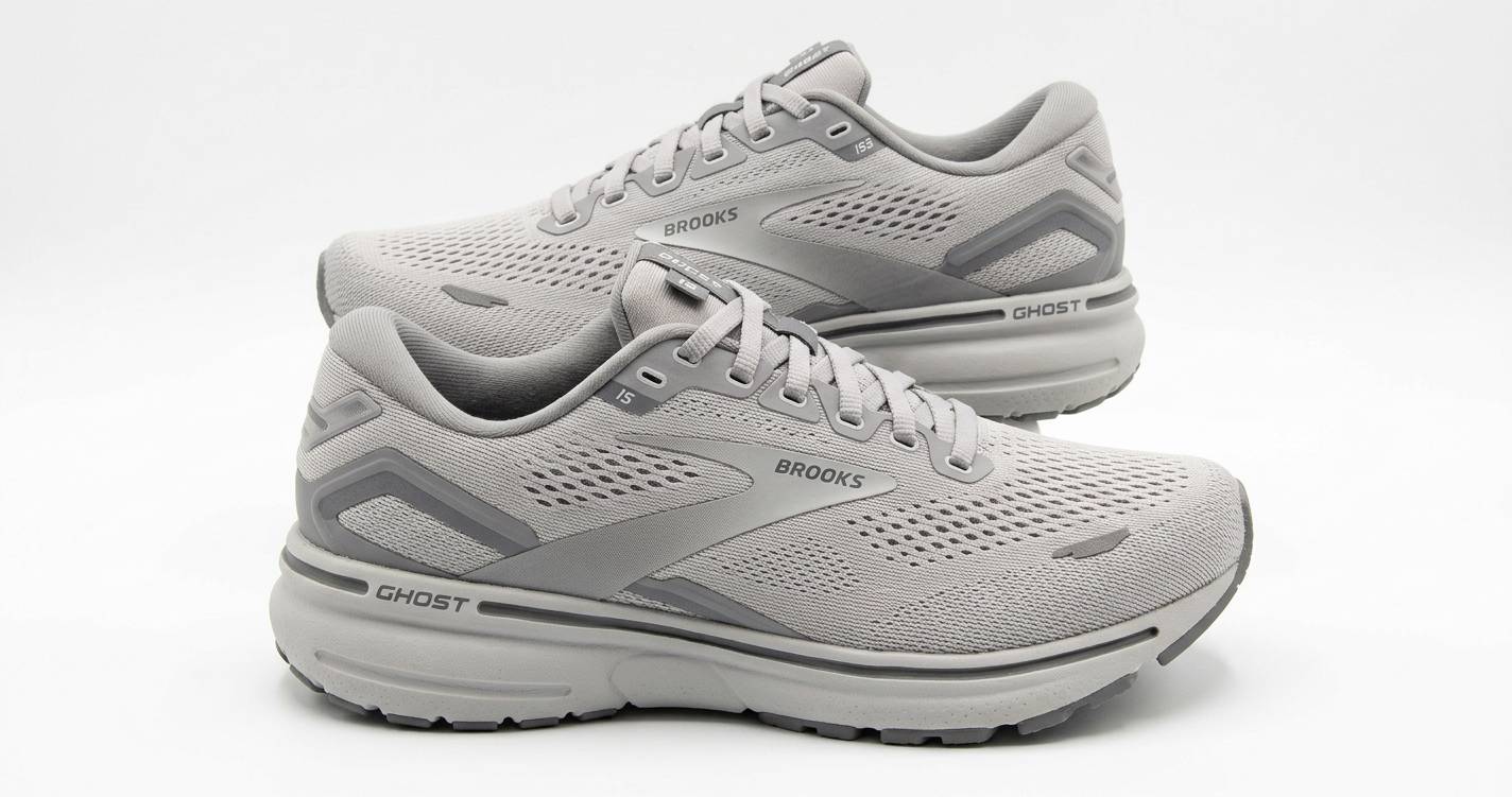 کفش ورزشی مخصوص دویدن بروکس مدل Brooks Ghost 15 رنگ خاکستری (طوسی