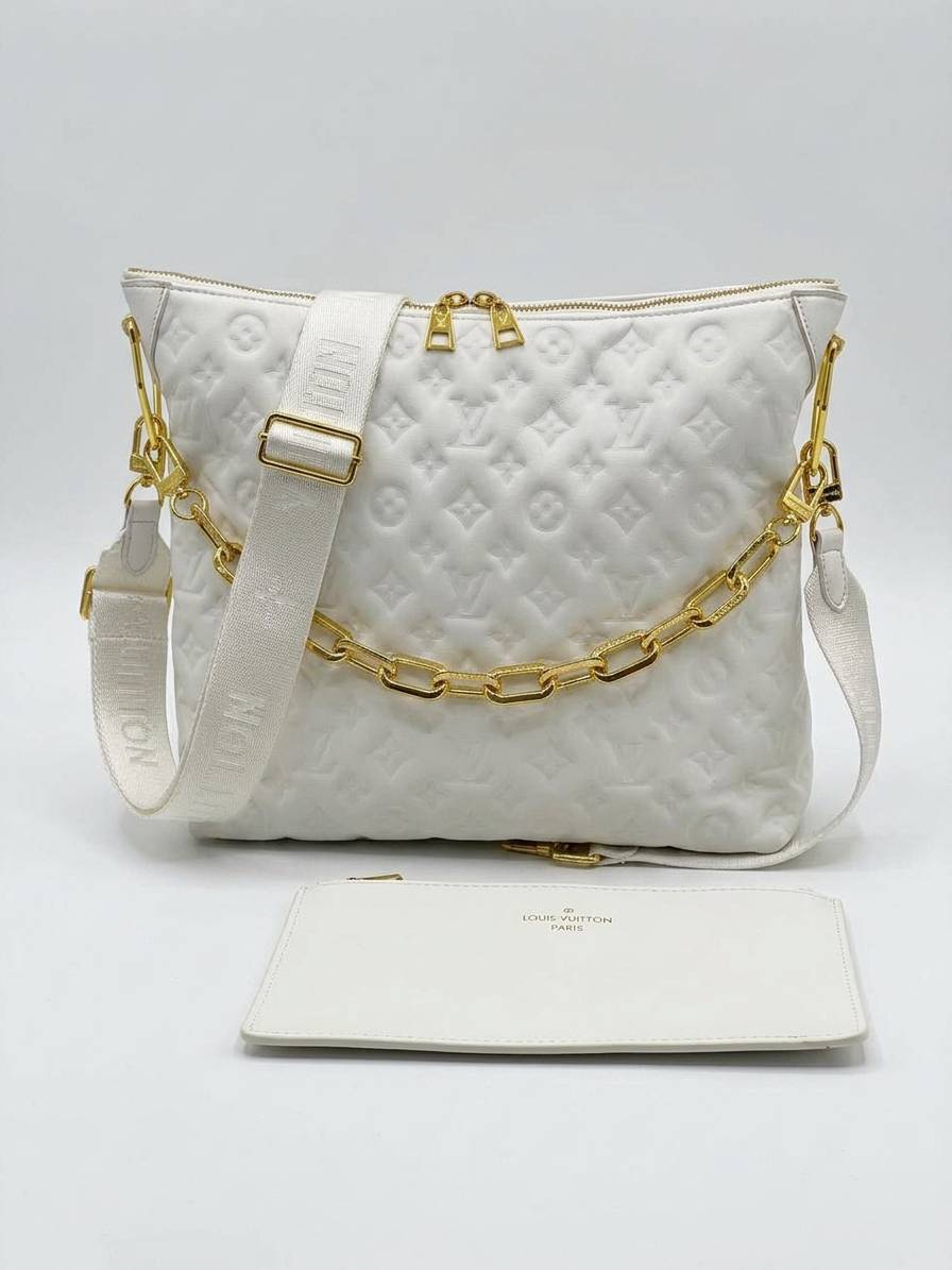 نام مدل: کیف دوشی لویی ویتون (Louis Vuitton) مدل Coussin طرح Monogram Empreinte ‌