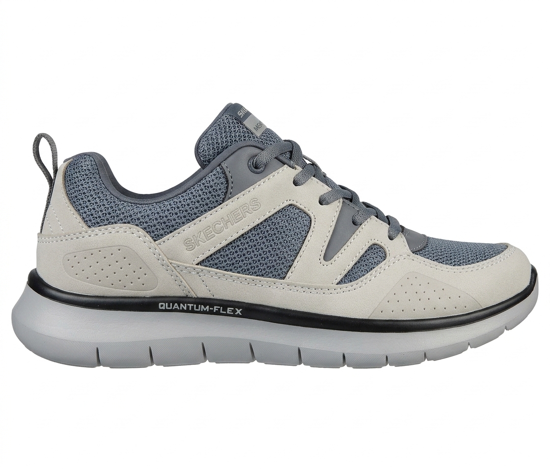 کتونی اسکیچرز کوانتوم فلکس نقره ای مدل Skechers Quantum Flex Silver - ۴