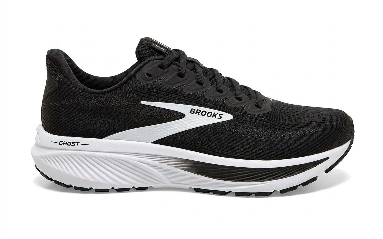 کفش مخصوص دویدن مردانه بروکس (Brooks) مدل Ghost 17 - رنگ مشکی و سفید ‌