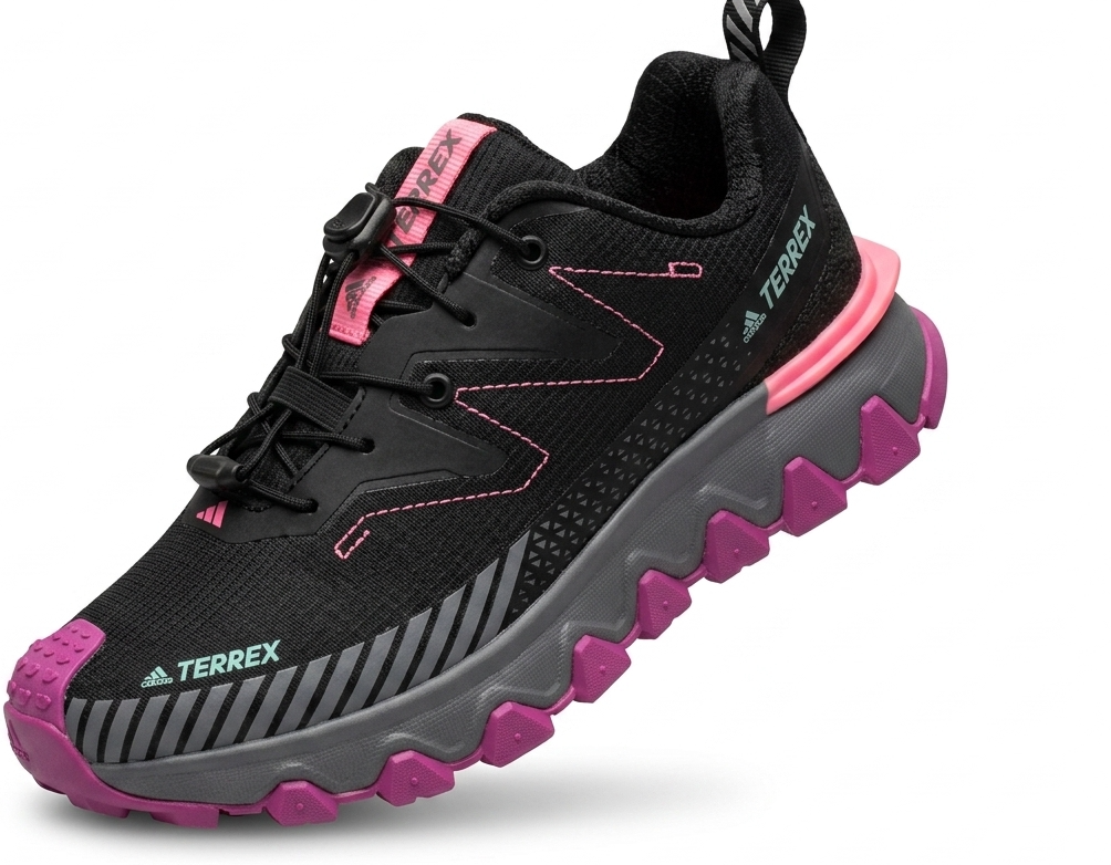 کفش طبیعت‌گردی و دویدن کوهستان زنانه آدیداس ترکس (Adidas Terrex) - رنگ مشکی/صورتی ‌