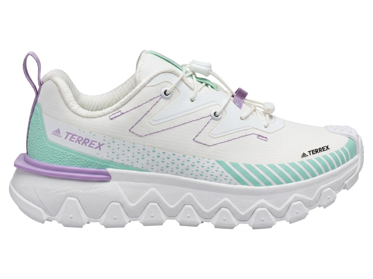 کفش طبیعت‌گردی و دویدن کوهستان زنانه آدیداس ترکس (Adidas Terrex) - رنگ سفید/نعنایی/یاسی ‌