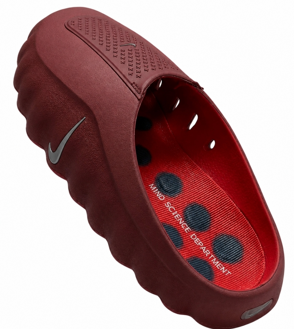 دمپایی/مایول نایکی (Nike) مدل آفلاین - رنگ زرشکی/قرمز (نسخه Mind Science) ‌
