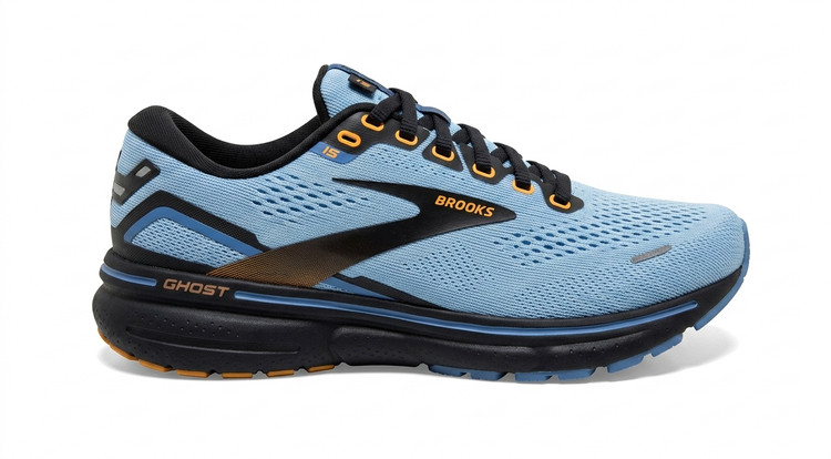 کفش ورزشی مخصوص دویدن مردانه بروکس مدل Brooks Ghost 15 رنگ آبی روشن