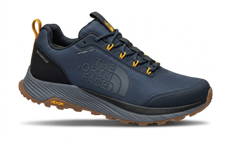 کفش پیادهروی و طبیعتگردی مردانه نورث فیس The North Face مدل فیوچرلایت ضد آب با زیره ویبرام رنگ سورمهای و خردلی