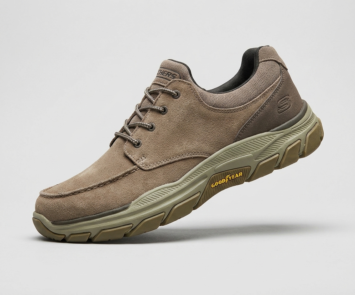 کفش مردانه اسکیچرز مدل Relaxed Fit با زیره اختصاصی گودیر (Goodyear