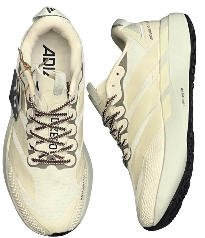 کفش دویدن مردانه آدیداس مدل Adizero Evo SL فوم لایت استرایک پرو کرم استخوانی