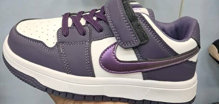 کفش اسپرت بچگانه نایکی (Nike) مدل دانک - بنفش و سفید متالیک