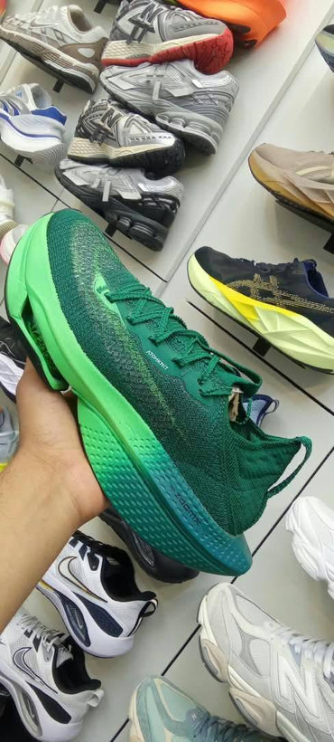 کفش دویدن تخصصی نایکی مدل Air Zoom Alphafly NEXT% 2 رویه AtomKnit سبز