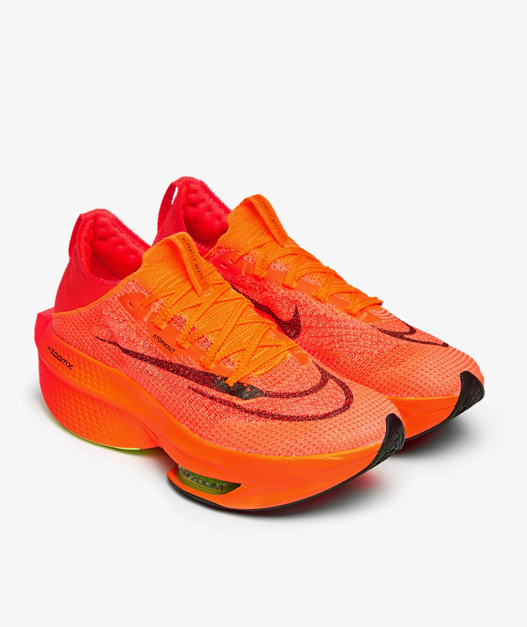 کفش دویدن تخصصی نایکی مدل Air Zoom Alphafly NEXT% 2 رویه AtomKnit نارنجی