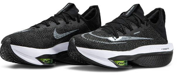 کفش دویدن تخصصی نایکی مدل Air Zoom Alphafly NEXT% 2 رویه AtomKnit مشکی سفید